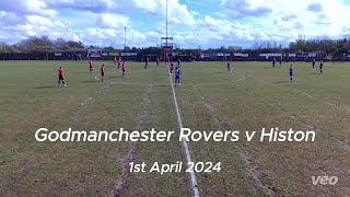 Godmanchester Rovers v Histon UCL  01042024 [upl. by Akcirederf]