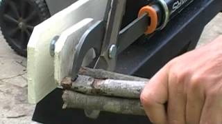 06192013 Build a simple hand powered wood chunker [upl. by Ueih]