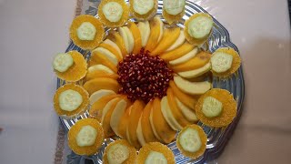 SLICING and DECORATING FRUITS apple orange Banana shortvideo viralvideo [upl. by Bendicta741]