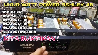 LOAD RMS POWER ASHLEY AUDIO48 [upl. by Geibel145]