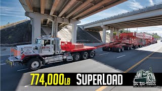 774000 lb Transformer Superload  Beyel Brothers Crane amp Rigging [upl. by Noswad]