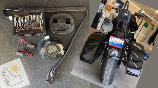 M8 Harley Moons MC LED tail light and handlebar turn signal Install and DEMO Low Rider S [upl. by Eiramanad]