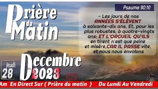 PA RETIRE LESPRI OU NAN MWEN SEIGNEUR  JEUDI 28 DEC 2023  PRIERE DU MATIN  FRERE BIGOT LUXONER [upl. by Martineau]