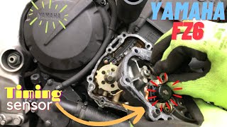 Yamaha FZ6 Fazer Timing Crank Position SensorKurbelpositionssensorSveivposisjonssensormanivela4K [upl. by Garlinda260]