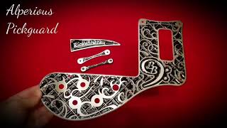 Rickenbacker Bass Pickguard and TRC Becky Baldwin Tattoo Design by Alperious Pickguard [upl. by Nimaj]