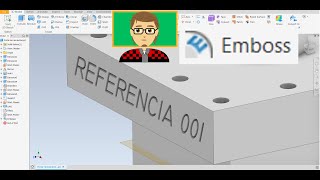 Autodesk Inventor Emboss Repujado en Metal [upl. by Annayehc465]