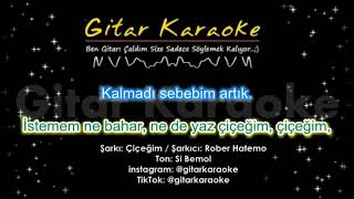 Çiçeğim  Gitar KARAOKE Rober Hatemo [upl. by Nicolette]