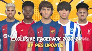 NEW UPDATE FACEPACK 2023 FOR PES 2018 CONVERT  BY PES UPDATE [upl. by Nylloh761]