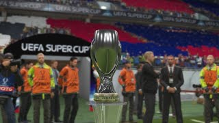 PES 2018 modo carrera Europa 44 clásicos seguidos UEFA Supercup FC Barcelona vs Real Madrid [upl. by Raynah]