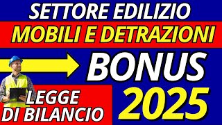 Bonus Edilizia 2025 Tutte le Novità su Ristrutturazioni e Detrazioni [upl. by Church356]