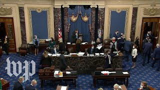 Senators escorted out of chamber as proTrump supporters storm the US Capitol [upl. by Aisital933]