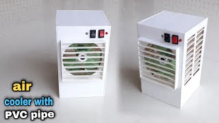 Making an mini cooler with PVC pipe  cooler Kaise banaey  How to make cooler [upl. by Kenwood]