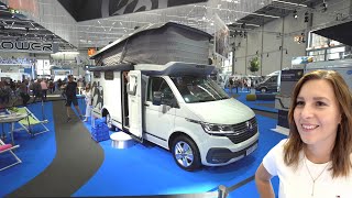 Das GEILSTE VWBulli Wohnmobil 2023 Knaus Tourer CUV mit aufblasbarem ALKOVENMEGADACH XXXXL [upl. by Dyana]