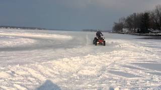 2013 Scrambler 850 on ice [upl. by Tobie]