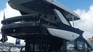 Debut of Cruisers Yachts 55 FLY at FLIBS [upl. by Cumings]