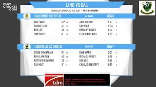 Lindfield CC 2nd XI v Balcombe CC 1st XI [upl. by Oak824]