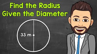 Finding the Radius of a Circle Given the Diameter  Math with Mr J [upl. by Azirb]