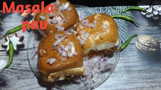 Street food masala pav recipe masalapav masalapavrecipe Mamasrasoi [upl. by Eluj586]