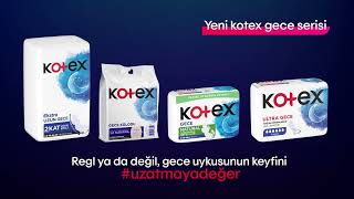 Kotex Ekstra Uzun Gece Pedi ile güne hazırsın💙 [upl. by Marcelle]