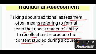 Traditional Assessment BEd 2nd year  what is Assessment Nature Functions of assessment [upl. by Weissman]