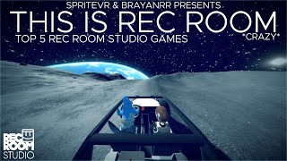 TOP 5 REC ROOM STUDIO GAMES absolutely beautiful [upl. by Yusuk]