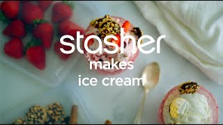 Stasher Makes Ice Cream  Stasher Bags [upl. by Yks664]