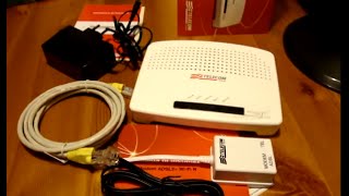 Modem Router Telecom 2012 Technicolor ADSL 2 WiFi N 20 Mbps [upl. by Doughman]