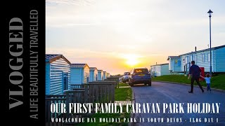 Our First Family Caravan Park Holiday  Woolacombe Bay Holiday Park in North Devon  Vlog Day 1 [upl. by Jaquelin]