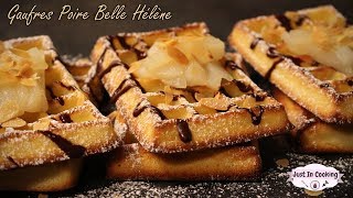 Recette des Gaufres façon Poire Belle Hélène [upl. by Elehcir157]