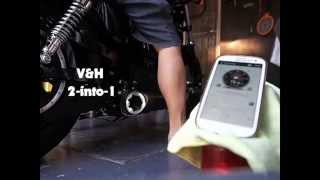 Vance amp Hines Competition Series 2into1 VS Stock Exhaust Sportster 48 Harley Davidson [upl. by Llennaj]