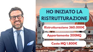 Ristrutturazione da 360000€ in Palazzo Storico a Firenze [upl. by Haididej629]