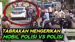 Momen Langka Mobil Polisi Vs Mobil Mobil Saling Seruduk [upl. by Pieter]