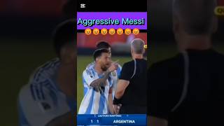 Messi Showed His Aggressive Side Towards The Refereemessi ronaldo shorts [upl. by Rocco264]