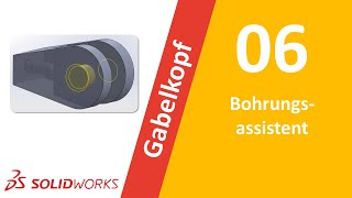 Bohrungsassistent SolidWorks Anfänger Tutorial [upl. by Notniw288]