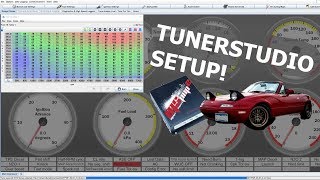 Miata Tunerstudio Setup Guide and First Start  MSPNP2 18L [upl. by Ainaled]