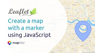 Leaflet Tutorial 1 Create a map with a marker using JavaScript [upl. by Ilene]