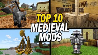 Top 10 Best Minecraft Medieval Mods [upl. by Hamo]