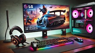 Lg ultragear 24GN65r monitor first look and unboxing viralvideo [upl. by Norrek919]