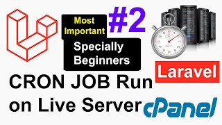 How to Run CRON Job on LIVE SERVER on Cpanel in Laravel Project  Laravel CRON JOB on Live Server [upl. by Enitsirhc261]