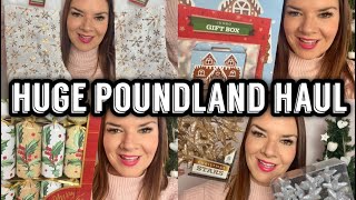 Christmas Poundland Haul  Poundland Haul  Poundland Christmas 2022  Kate McCabe [upl. by Ettenav]