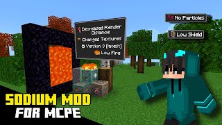 Finally Sodium Mod For Minecraft Pe  Sodium Mod For MCPE 120  Boost FPS In MCPE Sodium Mod [upl. by Ecital318]