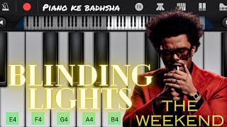 Blinding Lights Piano Tutorial  From  The Weeknd [upl. by Liam842]