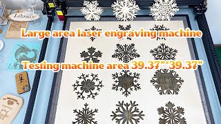 FEUNGSAKE Large laser engraving machine output power 11w working area 10003937”x1000mm3937” [upl. by Haig124]