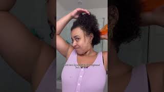 Blow drying curly hair part 1 hairstyle silkpress naturalhaircare [upl. by Ahserak]