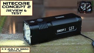 Nitecore Concept 2 LED Torch  Review amp Test [upl. by Jezabelle32]