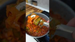 Tagliatelles de légumes gourmande et facile à faire  🤤🍝 shorts recette tagliatelles seizemay [upl. by Irovi]