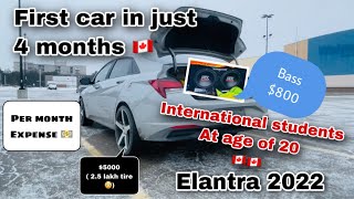 Elantra 2022  International student first car  Canada life [upl. by Orapma]