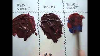 ColorMixing Red Violet Violet and Blue Violet [upl. by Hulbert]