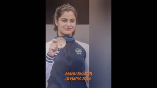 manu bhaker bronze medalist  paris Olympic 2024  parisolympics2024 [upl. by Ingaberg]