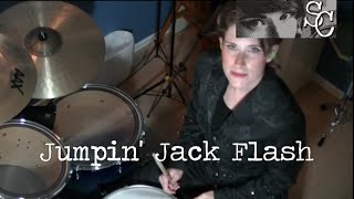 Jumpin Jack FlashDrum Cover [upl. by Ahsiena]